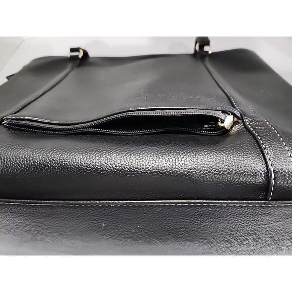 Laptop Tote Bag Faux Leather 15.6" Computer Travel Carry Attach NNEE Classic - Picture 4 of 11